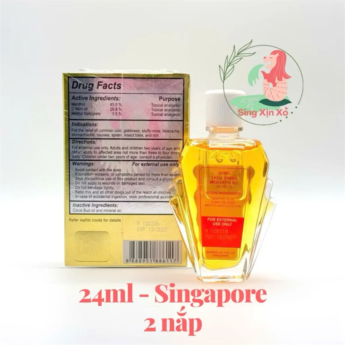 Dầu Gió Con Ó Vàng 4