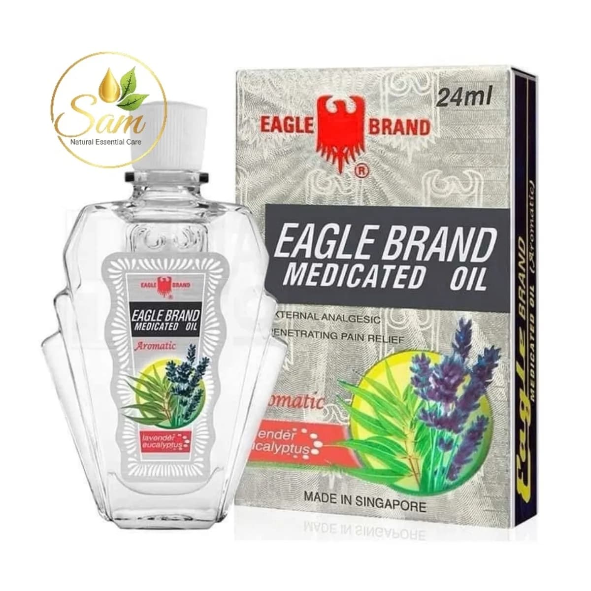 Dầu Thảo Mộc Trắng Con Ó Lavender 24ml