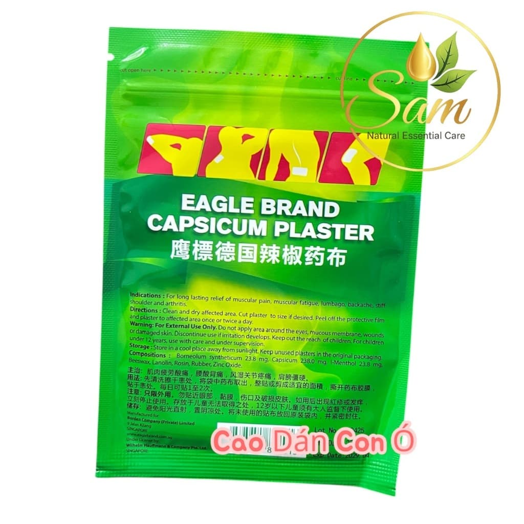 Cao Dán Ớt Con Ó Capsicum Plaster 2
