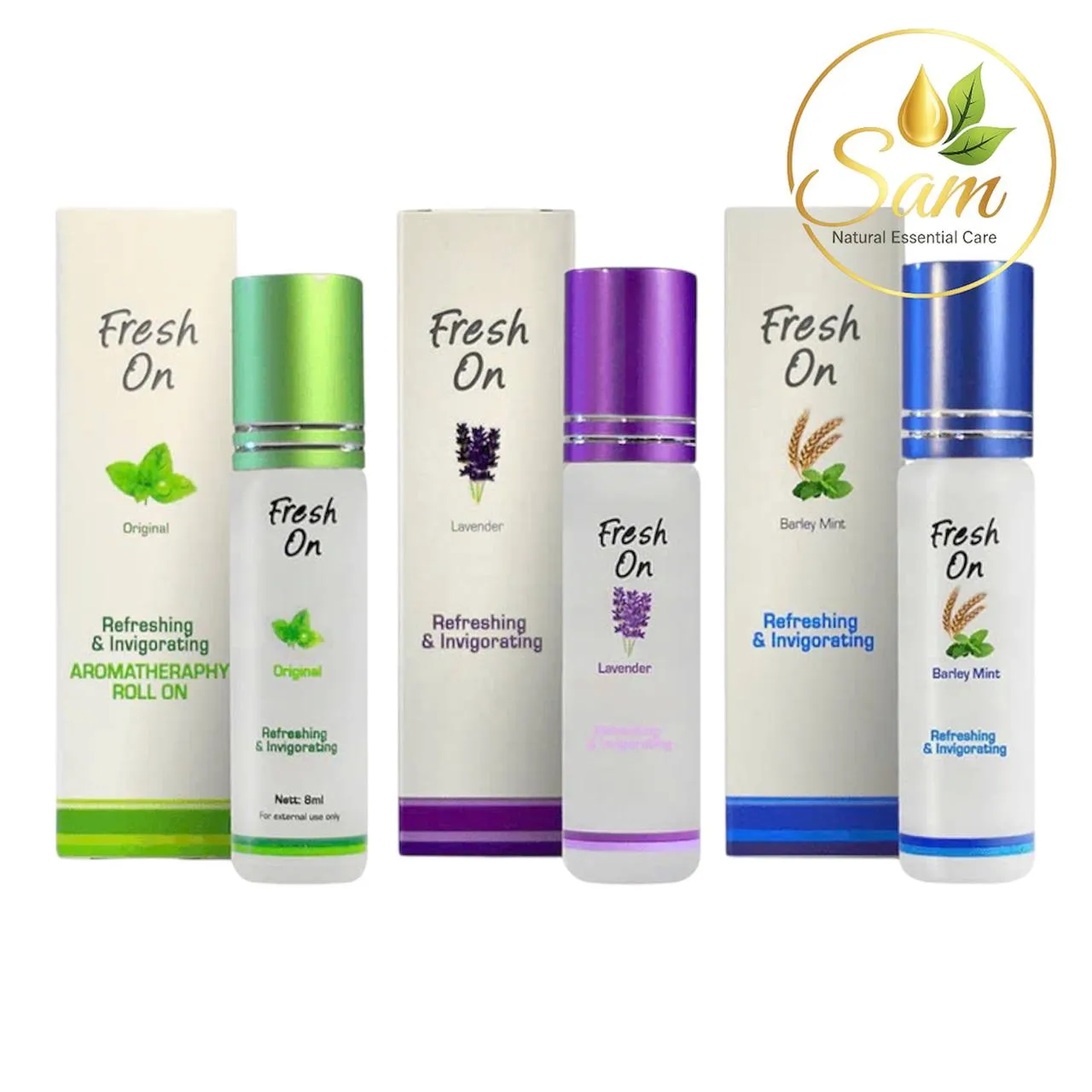 Lăn Thảo Mộc Fresh On Barley Mint 8ml 2