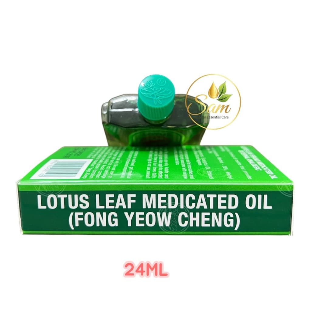 Dầu Lá Sen Singapore - Lotus Leaf Medicated Oil 24ml 4