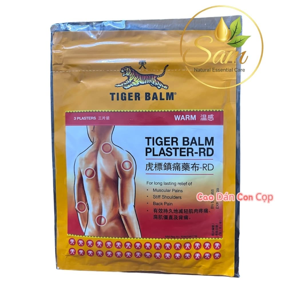 Miếng Dán Thảo Mộc Tiger Balm – Cao Dán Con Cọp Singapore