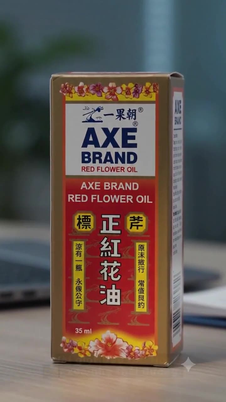Dầu Gió Hoa Đỏ 35ml — thư giãn sau ngày dài căng thẳng