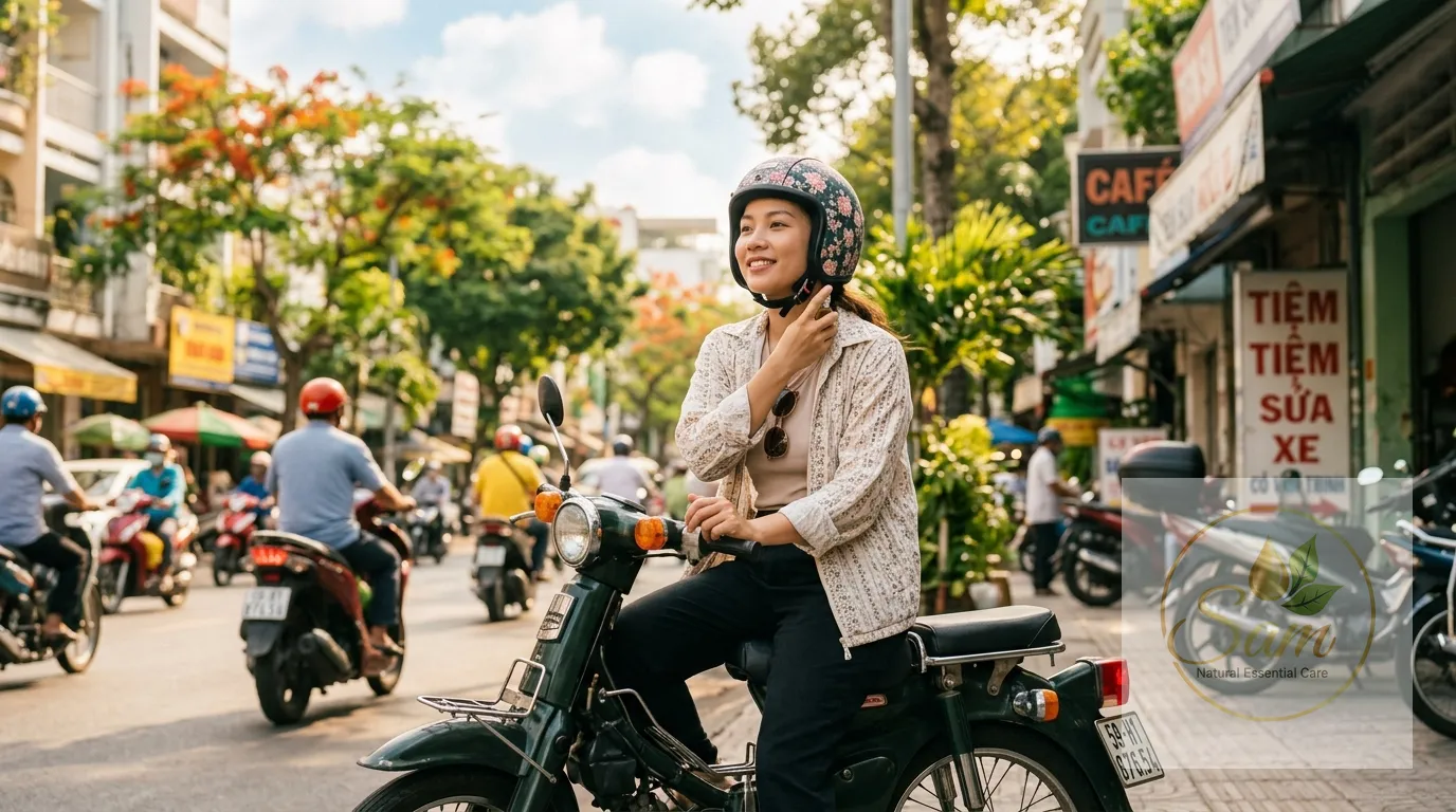 Đi Xe Máy Mỗi Ngày Mệt Mỏi: Dùng Dầu Gió Sao Cho Tỉnh Táo, Đỡ Mỏi?