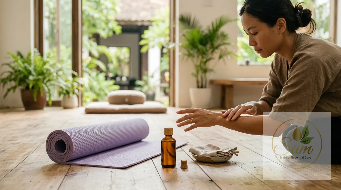 Dầu gió, dầu nóng cho người tập yoga: làm ấm cơ và thư giãn sâu