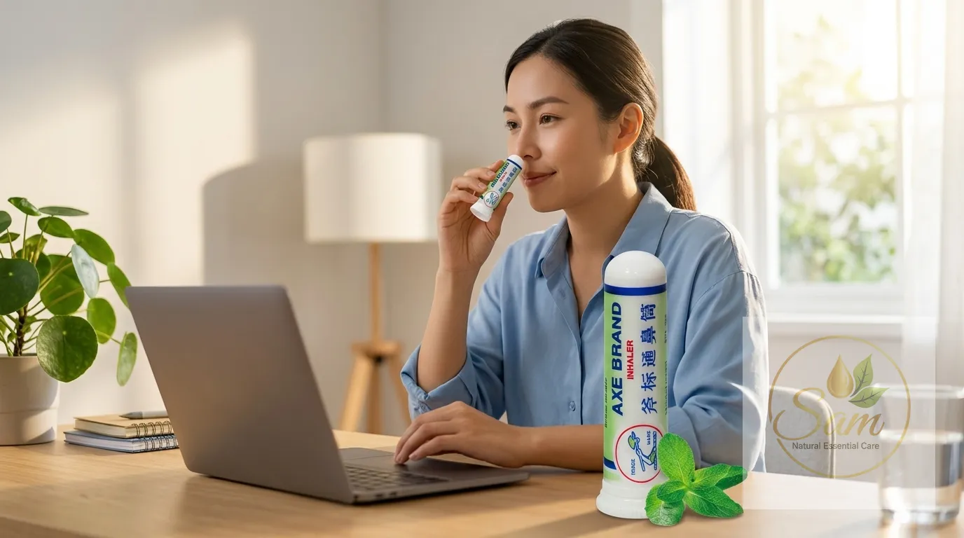 Dầu gió giúp tỉnh táo, tập trung khi làm việc buổi chiều