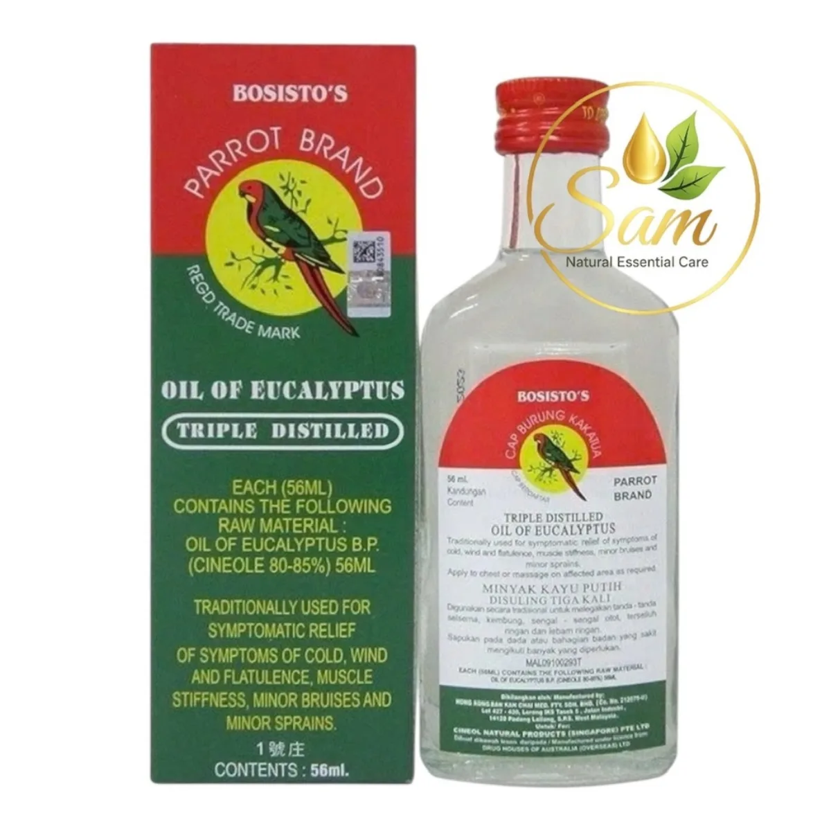 Dầu Khuynh Diệp Con Vẹt Parrot Malaysia