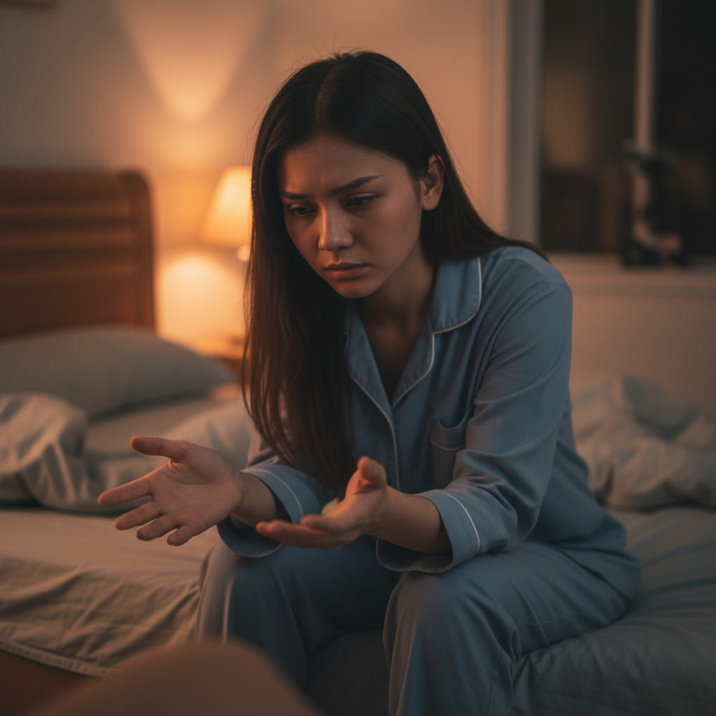 Mẹ bỉm căng thẳng, đau đầu, khó ngủ