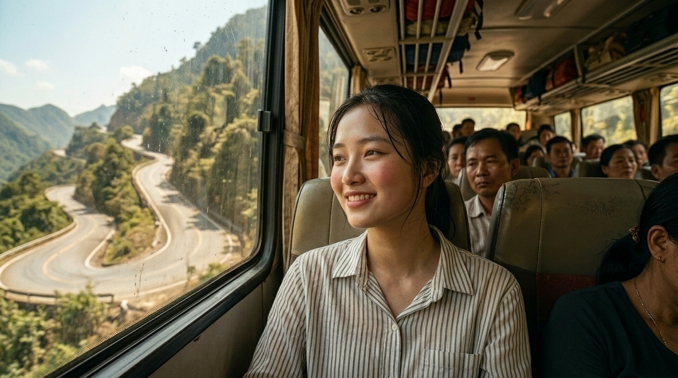 Hết say xe, tận hưởng cảnh đẹp