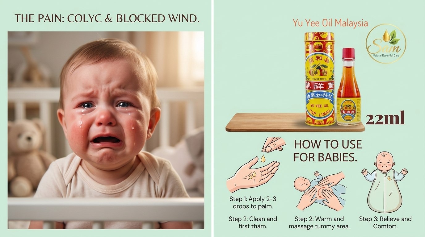 Yu Yee Oil — Dầu trị đầy hơi, khó ngủ cho bé an toàn và hiệu quả