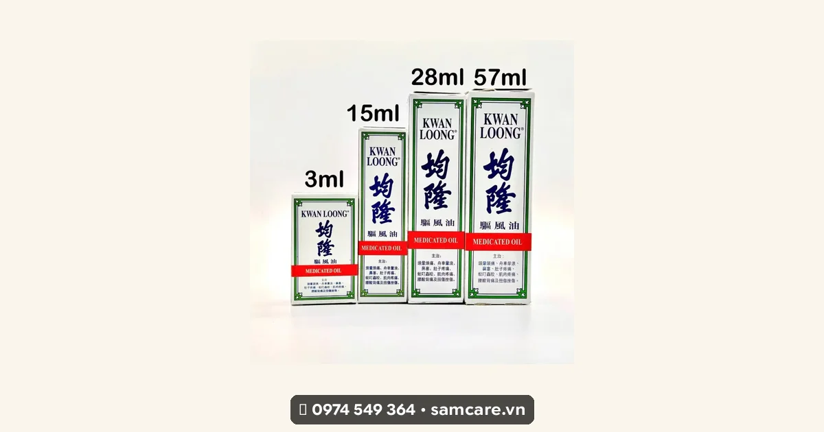 Dầu Gió Trắng Kwan Loong