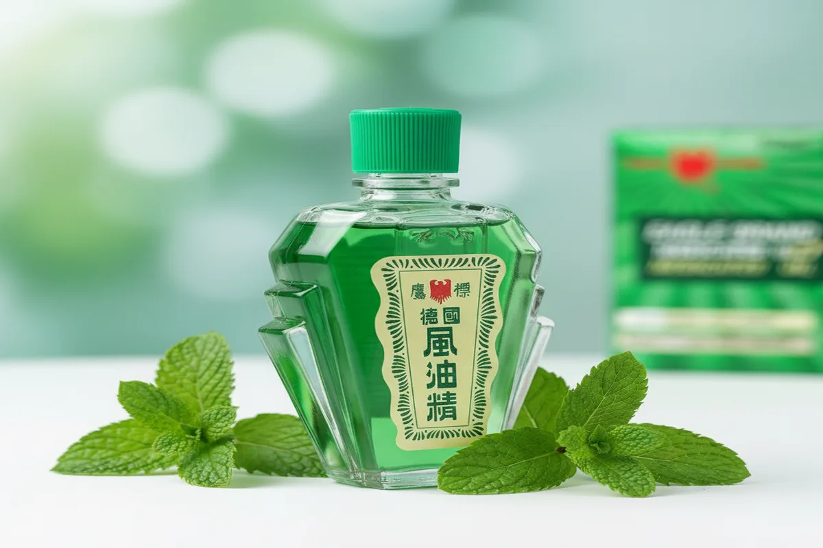 Dầu Con Ó Xanh Bạc Hà 24ml hàng Mỹ 2 nắp Peppermint Eucalyptus