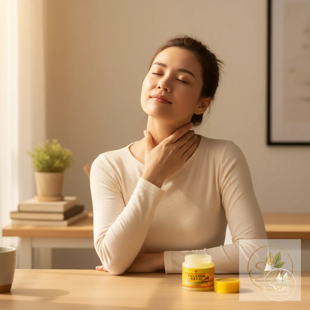 Hướng dẫn cách dùng Cù Là Con Ó Vàng cho vai gáy và cảm lạnh