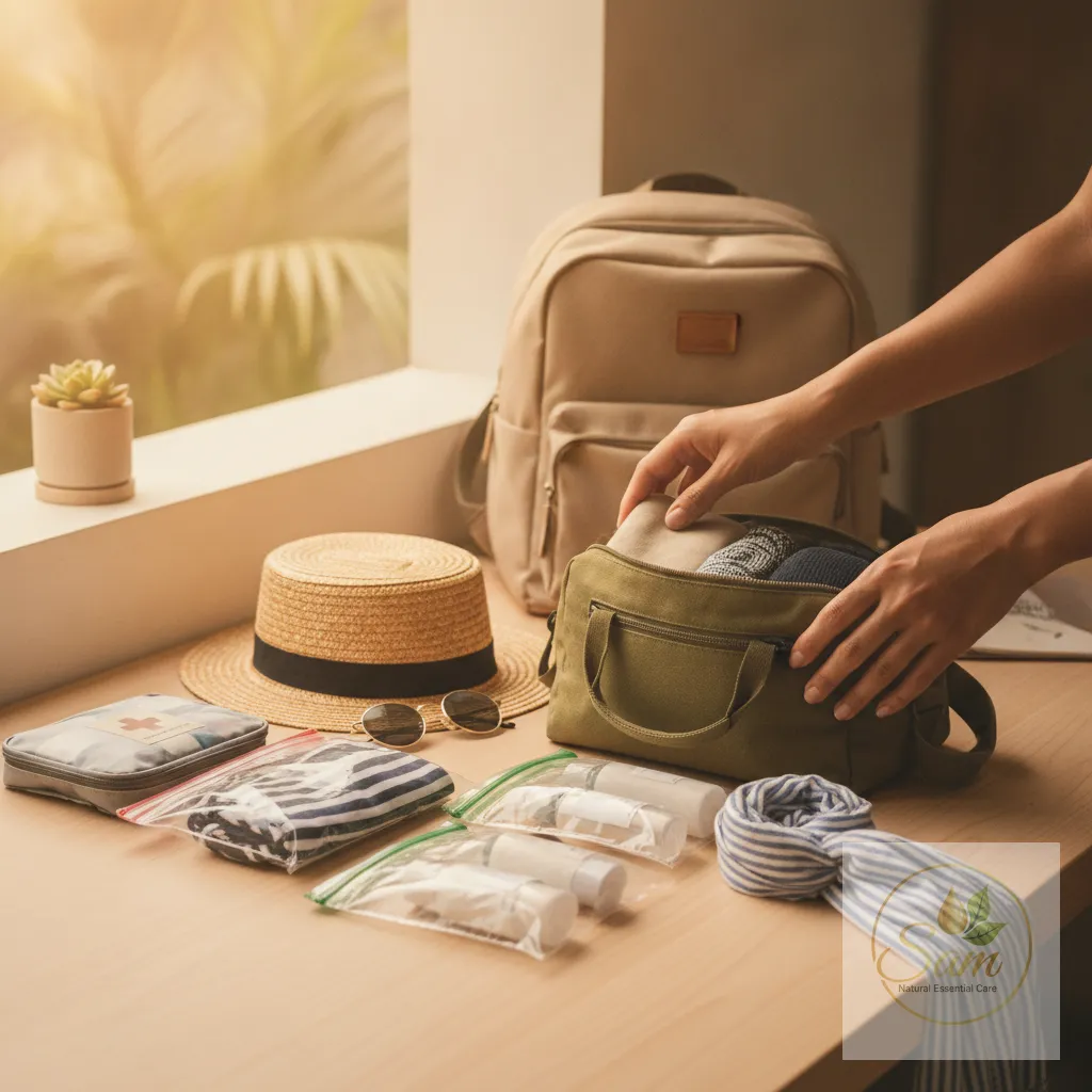Sắp xếp đồ du lịch hè gọn nhẹ với túi zip và balo
