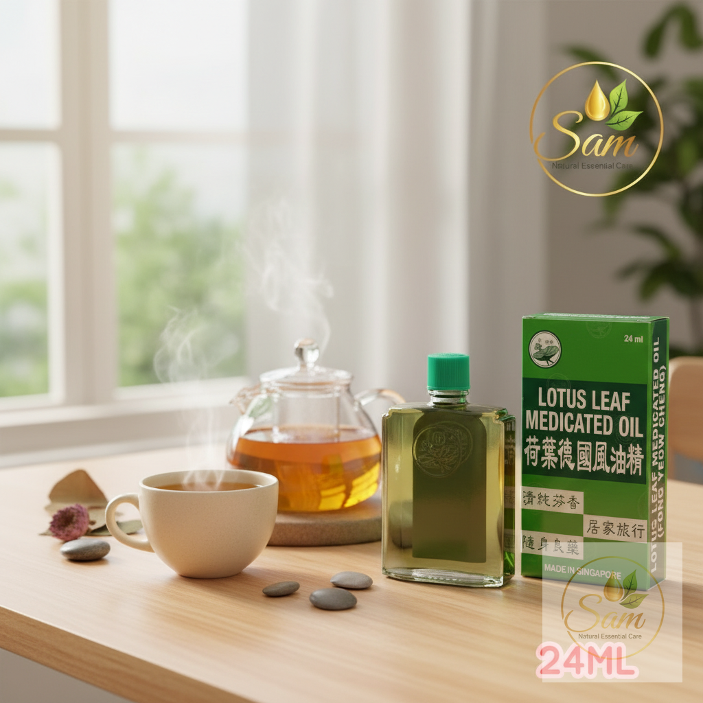Thư giãn tuyệt đối — thưởng thức cuộc sống cùng Dầu Lá Sen bên tách trà
