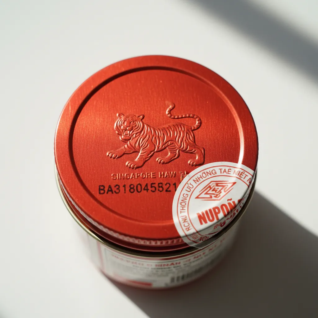 So sánh Tiger Balm thật và giả — kiểm tra logo, hologram, batch number