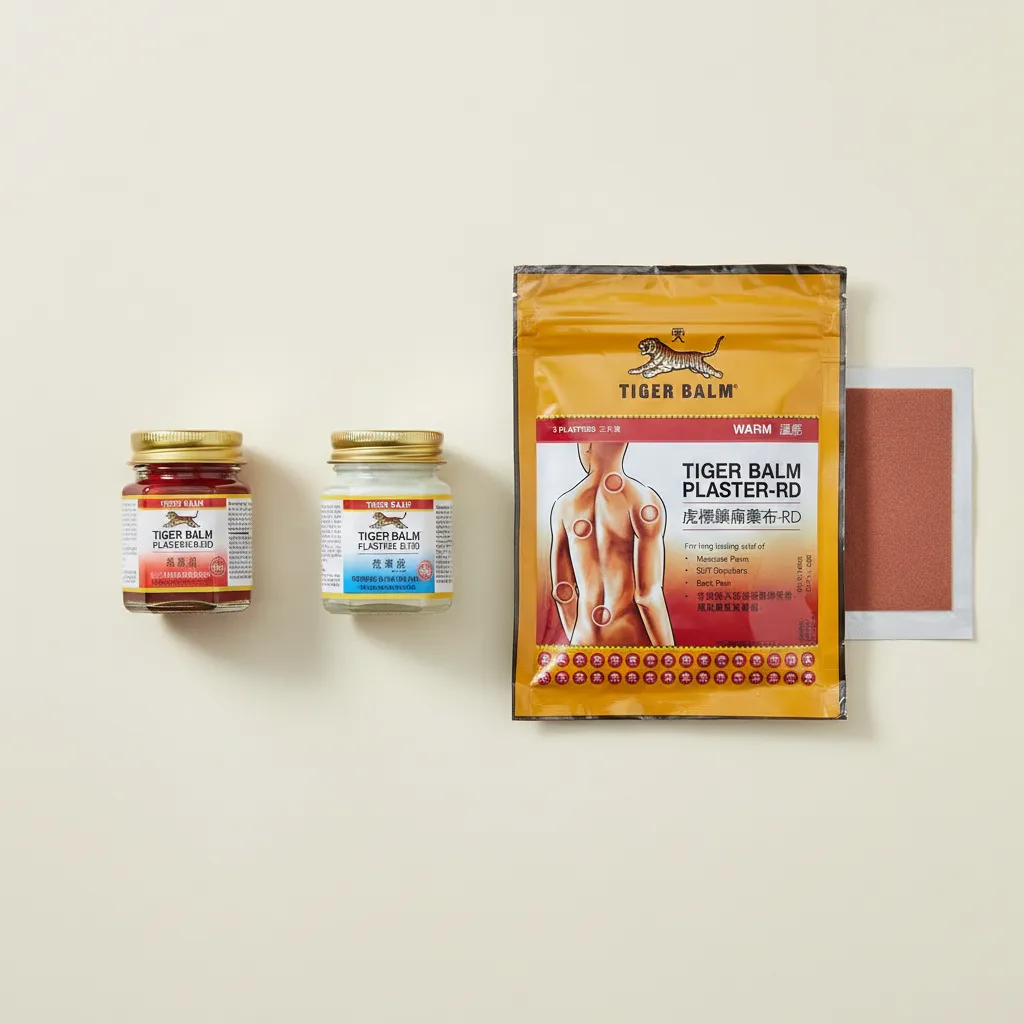 Tiger Balm Red, White và Plaster — 3 dòng cho 3 nhu cầu khác nhau